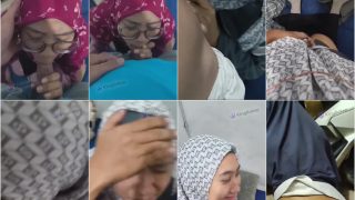 Jilbab Kacamata Doyan Nyepong Crot dimuka Lanjut Ngewe