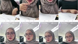 Yungrosa Hijab Malay pap Toket di Kantor