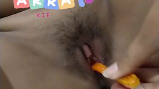 Baby Arra Abg SMA Colmek Pakai Sikat Gigi