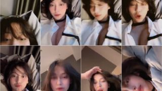 Sleep Call Risa Tjan Belahan Toket Kemeja Putih Instagram