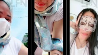 Arra Tobrut Eksib Remas Toket Depan Rumah