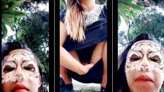 Cebrut Colmek Eksib di Taman