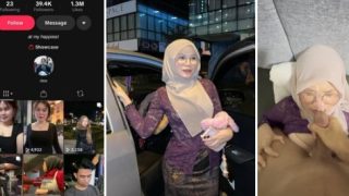 Syumii Tiktoker Hijab Malay Kebaya Ungu
